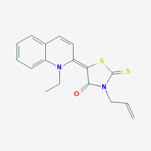 molecular formula C17H16N2OS2 B11690795 3-Allyl-5-(1-ethyl-1H-quinolin-2-ylidene)-2-thioxo-thiazolidin-4-one 