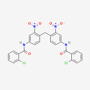 N,N'-[methanediylbis(3-nitrobenzene-4,1-diyl)]bis(2-chlorobenzamide)