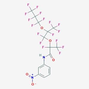 2,3,3,3-tetrafluoro-2-[1,1,2,3,3,3-hexafluoro-2-(heptafluoropropoxy)propoxy]-N-(3-nitrophenyl)propanamide