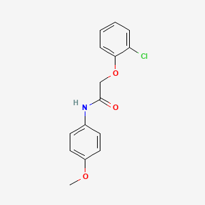 molecular formula C15H14ClNO3 B11690922 2-(2-chlorophenoxy)-N-(4-methoxyphenyl)acetamide 