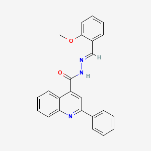 N'-[(E)-(2-methoxyphenyl)methylidene]-2-phenylquinoline-4-carbohydrazide