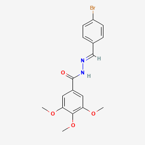 N'-[(E)-(4-bromophenyl)methylidene]-3,4,5-trimethoxybenzohydrazide