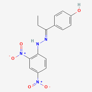 4-{(1E)-1-[2-(2,4-dinitrophenyl)hydrazinylidene]propyl}phenol