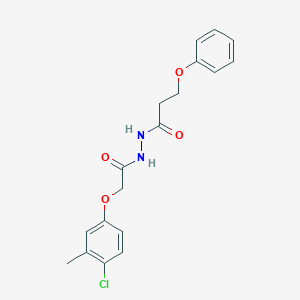 N'-[2-(4-chloro-3-methylphenoxy)acetyl]-3-phenoxypropanehydrazide