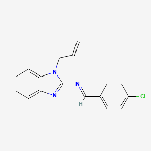 N-[(E)-(4-chlorophenyl)methylidene]-1-(prop-2-en-1-yl)-1H-benzimidazol-2-amine