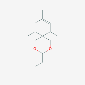 7,9,11-Trimethyl-3-propyl-2,4-dioxaspiro[5.5]undec-8-ene