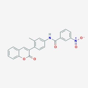 N-[3-methyl-4-(2-oxo-2H-chromen-3-yl)phenyl]-3-nitrobenzamide