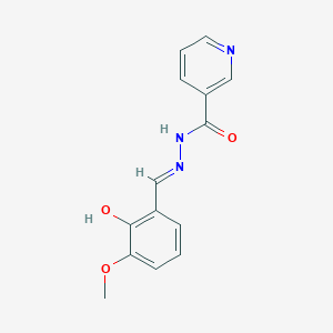 N'-[(E)-(2-hydroxy-3-methoxyphenyl)methylidene]pyridine-3-carbohydrazide