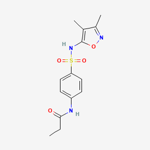 N-{4-[(3,4-dimethyl-1,2-oxazol-5-yl)sulfamoyl]phenyl}propanamide