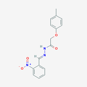 2-(4-Methylphenoxy)-N'-[(E)-(2-nitrophenyl)methylidene]acetohydrazide