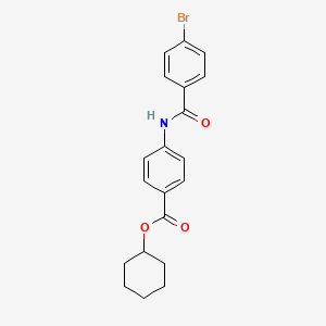 Cyclohexyl 4-{[(4-bromophenyl)carbonyl]amino}benzoate