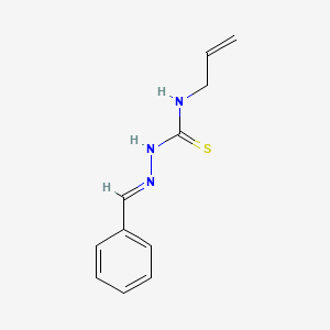 molecular formula C11H13N3S B11691260 (2E)-2-benzylidene-N-(prop-2-en-1-yl)hydrazinecarbothioamide 