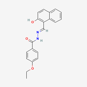 molecular formula C20H18N2O3 B11691287 4-ethoxy-N'-[(E)-(2-hydroxynaphthalen-1-yl)methylidene]benzohydrazide 