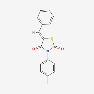 (5Z)-5-benzylidene-3-(4-methylphenyl)-1,3-thiazolidine-2,4-dione