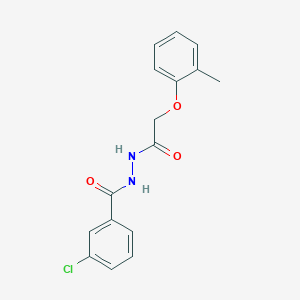 3-chloro-N'-[(2-methylphenoxy)acetyl]benzohydrazide