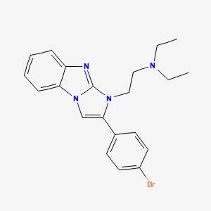 2-[2-(4-bromophenyl)-1H-imidazo[1,2-a]benzimidazol-1-yl]-N,N-diethylethanamine