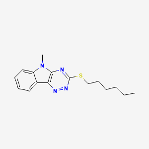 3-(hexylsulfanyl)-5-methyl-5H-[1,2,4]triazino[5,6-b]indole