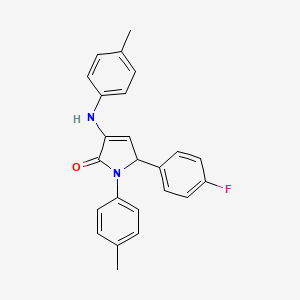 5-(4-fluorophenyl)-1-(4-methylphenyl)-3-[(4-methylphenyl)amino]-1,5-dihydro-2H-pyrrol-2-one