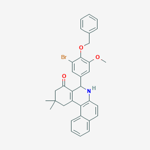 5-[4-(benzyloxy)-3-bromo-5-methoxyphenyl]-2,2-dimethyl-2,3,5,6-tetrahydrobenzo[a]phenanthridin-4(1H)-one