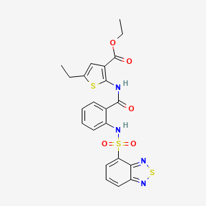 Ethyl 2-[({2-[(2,1,3-benzothiadiazol-4-ylsulfonyl)amino]phenyl}carbonyl)amino]-5-ethylthiophene-3-carboxylate