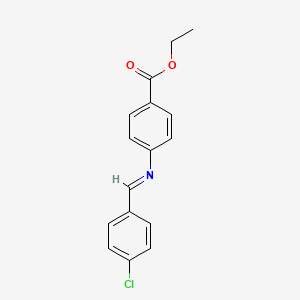 Ethyl 4-[(4-chlorobenzylidene)amino]benzoate