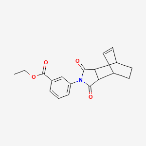 ethyl 3-(1,3-dioxo-1,3,3a,4,7,7a-hexahydro-2H-4,7-ethanoisoindol-2-yl)benzoate