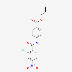 Propyl 4-{[(2-chloro-4-nitrophenyl)carbonyl]amino}benzoate