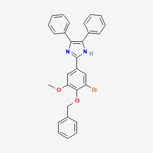 2-[4-(benzyloxy)-3-bromo-5-methoxyphenyl]-4,5-diphenyl-1H-imidazole