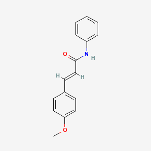 molecular formula C16H15NO2 B11691686 (2E)-3-(4-methoxyphenyl)-N-phenylprop-2-enamide 