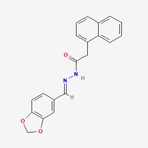 N'-(1,3-Benzodioxol-5-ylmethylene)-2-(1-naphthyl)acetohydrazide