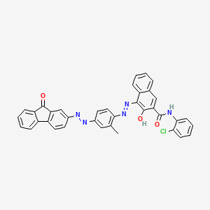 2-Naphthalenecarboxamide, N-(2-chlorophenyl)-3-hydroxy-4-((2-methyl-4-((9-oxo-9H-fluoren-2-yl)azo)phenyl)azo)-