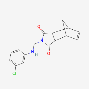 2-{[(3-chlorophenyl)amino]methyl}-3a,4,7,7a-tetrahydro-1H-4,7-methanoisoindole-1,3(2H)-dione