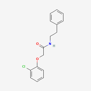 molecular formula C16H16ClNO2 B11691863 2-(2-chlorophenoxy)-N-(2-phenylethyl)acetamide 