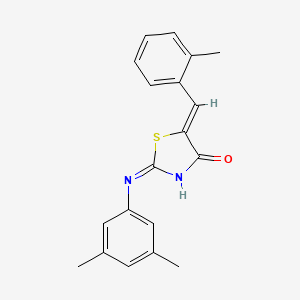 (5Z)-2-(3,5-dimethylanilino)-5-[(2-methylphenyl)methylidene]-1,3-thiazol-4-one