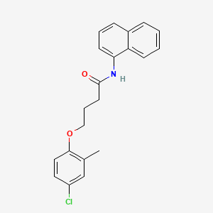 4-(4-chloro-2-methylphenoxy)-N-(naphthalen-1-yl)butanamide