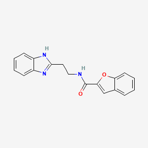 N-[2-(1H-benzimidazol-2-yl)ethyl]-1-benzofuran-2-carboxamide