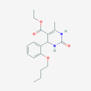 Ethyl 4-(2-butoxyphenyl)-6-methyl-2-oxo-1,2,3,4-tetrahydropyrimidine-5-carboxylate