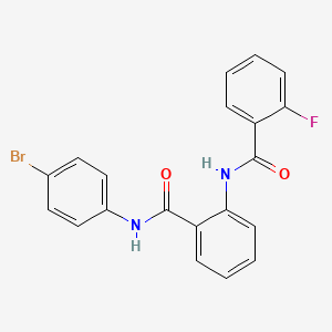 N-{2-[(4-bromophenyl)carbamoyl]phenyl}-2-fluorobenzamide