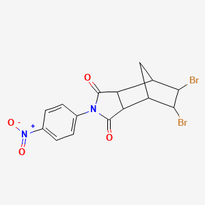 5,6-dibromo-2-(4-nitrophenyl)hexahydro-1H-4,7-methanoisoindole-1,3(2H)-dione