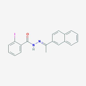 2-iodo-N'-[(1E)-1-(naphthalen-2-yl)ethylidene]benzohydrazide