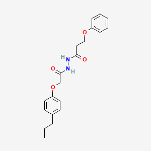 3-phenoxy-N'-[2-(4-propylphenoxy)acetyl]propanehydrazide