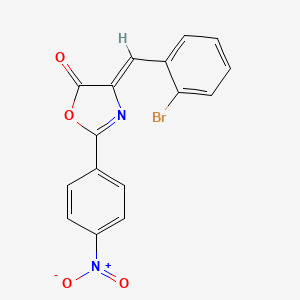 (4Z)-4-[(2-bromophenyl)methylidene]-2-(4-nitrophenyl)-4,5-dihydro-1,3-oxazol-5-one