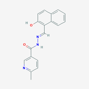 molecular formula C18H15N3O2 B11692125 N'-[(E)-(2-hydroxynaphthalen-1-yl)methylidene]-6-methylpyridine-3-carbohydrazide 