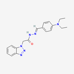 2-(1H-benzotriazol-1-yl)-N'-{(E)-[4-(diethylamino)phenyl]methylidene}acetohydrazide