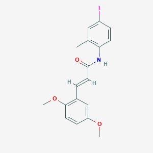 (2E)-3-(2,5-dimethoxyphenyl)-N-(4-iodo-2-methylphenyl)prop-2-enamide