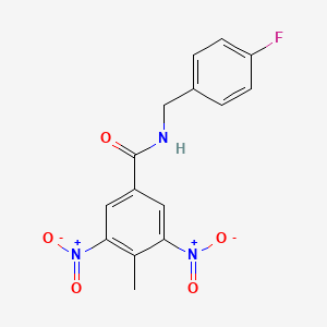 N-(4-fluorobenzyl)-4-methyl-3,5-dinitrobenzamide