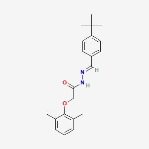 N'-[(E)-(4-tert-butylphenyl)methylidene]-2-(2,6-dimethylphenoxy)acetohydrazide