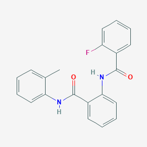 2-fluoro-N-{2-[(2-methylphenyl)carbamoyl]phenyl}benzamide