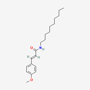 molecular formula C20H31NO2 B11692384 (2E)-N-decyl-3-(4-methoxyphenyl)prop-2-enamide 