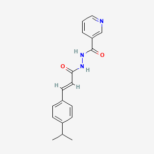 Nicotinic acid N'-[3-(4-isopropyl-phenyl)-acryloyl]-hydrazide